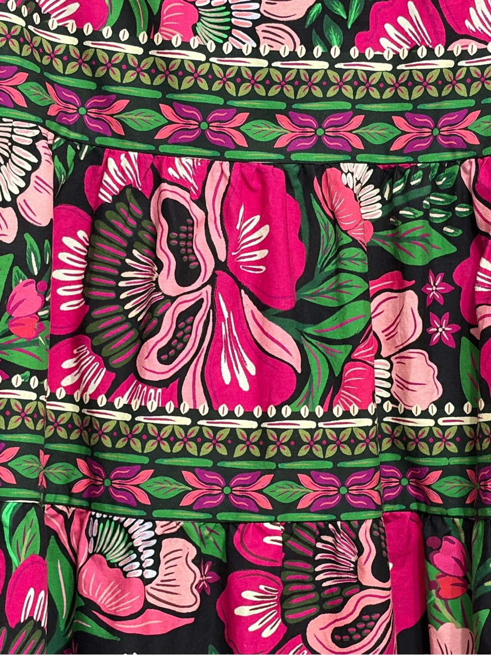 FARM Rio Pink Green Floral Mini Dress - Picture 10 of 13